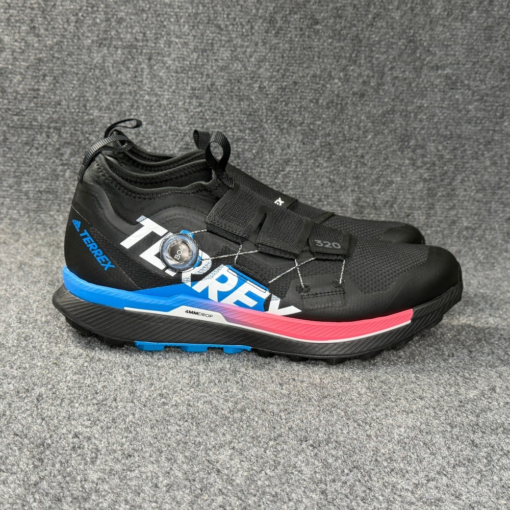 Adidas Terrex Agravic Pro Trail Running Shoes Men's 13 Black Turbo Athletic BOA